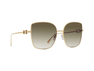 FENDI FE40013U women Gold Squared Sunglasses