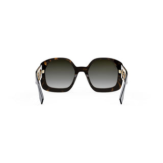 FENDI FE40048U women Havana Rectangle Sunglasses