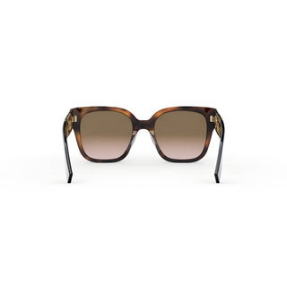 FENDI FE40063I women Havana Squared Sunglasses