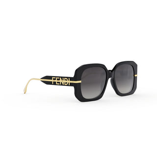 FENDI FE40065I women Black Squared Sunglasses