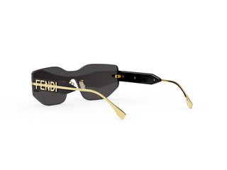 FENDI FE40066U women Black Rectangle Sunglasses