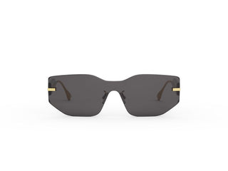 FENDI FE40066U women Black Rectangle Sunglasses