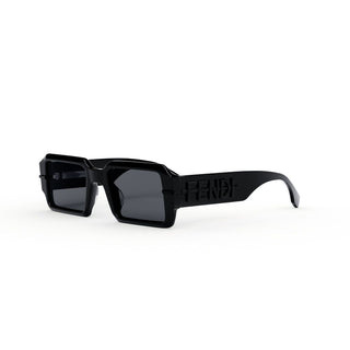 FENDI FE40073U men Black Rectangle Sunglasses