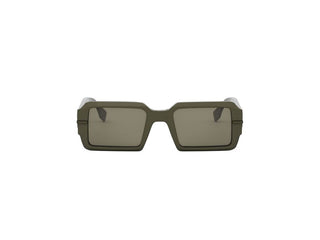 FENDI FE40073U men Green Geometric Sunglasses