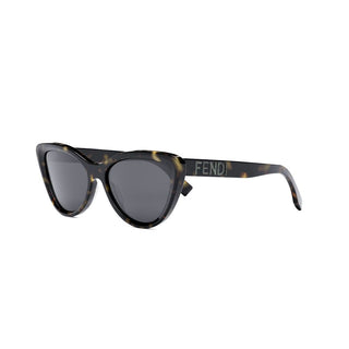 FENDI FE40087U women Havana Cat Eye Sunglasses