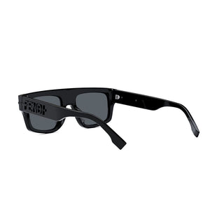 FENDI FE40091U men Black Rectangle Sunglasses