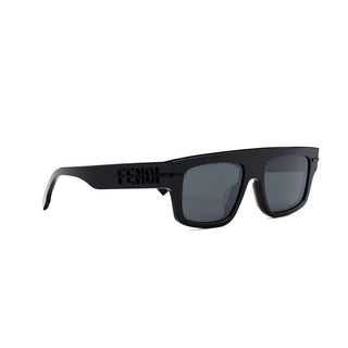 FENDI FE40091U men Black Rectangle Sunglasses