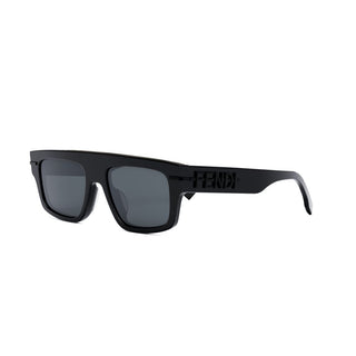 FENDI FE40091U men Black Rectangle Sunglasses