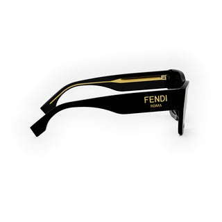 FENDI FE40100I women Black Rectangle Sunglasses