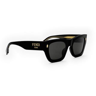 FENDI FE40100I women Black Rectangle Sunglasses