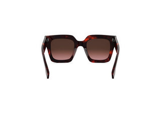 FENDI FE40101I women Havana Squared Sunglasses