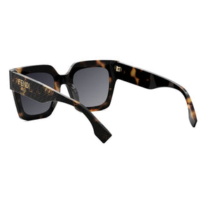 FENDI FE40101I women Havana Squared Sunglasses