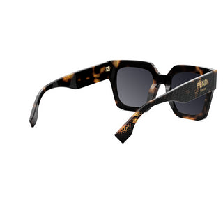 FENDI FE40101I women Havana Squared Sunglasses