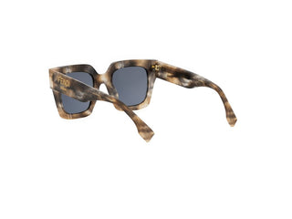 FENDI FE40101I women Havana Squared Sunglasses