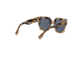 FENDI FE40101I women Havana Squared Sunglasses