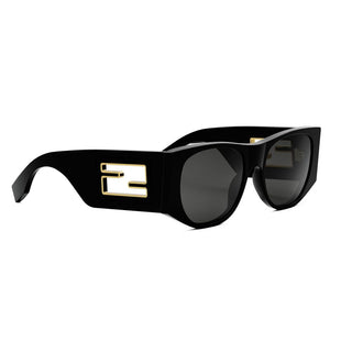 FENDI FE40109I women Black Oval Sunglasses