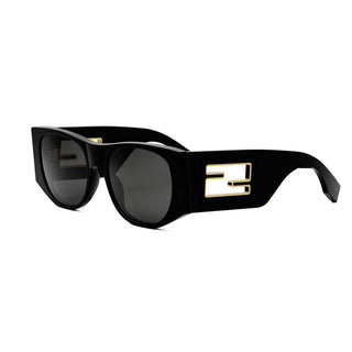 FENDI FE40109I women Black Oval Sunglasses