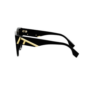 FENDI FE40111I women Black Round Sunglasses