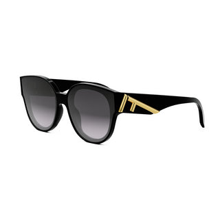 FENDI FE40111I women Black Round Sunglasses