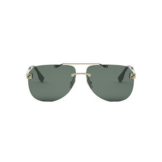 FENDI FE40115U men Gold Pilot Sunglasses