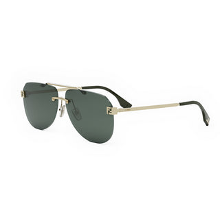 FENDI FE40115U men Gold Pilot Sunglasses