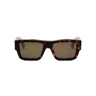 FENDI FE40118I men Havana Rectangle Sunglasses