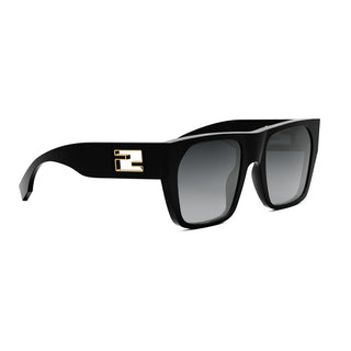 FENDI FE40124I women Black Squared Sunglasses