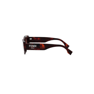 FENDI FE40125I women Havana Oval Sunglasses