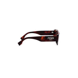 FENDI FE40125I women Havana Oval Sunglasses