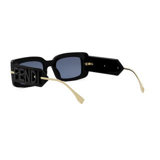 FENDI FE40133I women Black Rectangle Sunglasses