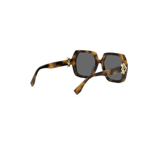 FENDI FE40139I women Havana Oversize Sunglasses