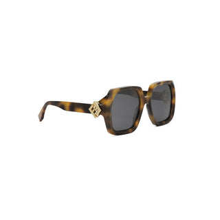 FENDI FE40139I women Havana Oversize Sunglasses