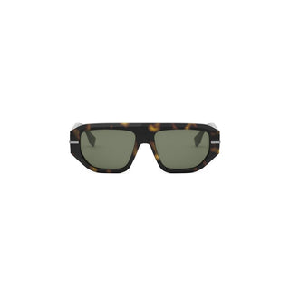 FENDI FE40142I men Havana Squared Sunglasses