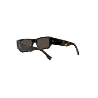 FENDI FE40144I men Havana Rectangle Sunglasses