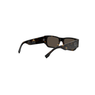 FENDI FE40144I men Havana Rectangle Sunglasses