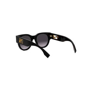 FENDI FE40147I women Black Round Sunglasses