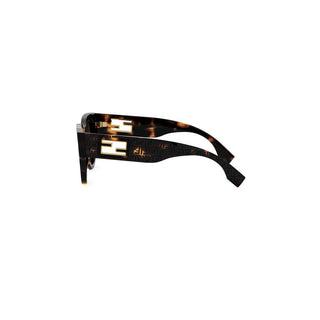 FENDI FE40147I women Havana Round Sunglasses