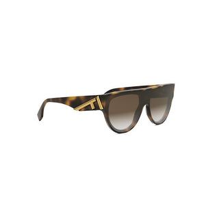 FENDI FE40150I women Havana Geometric Sunglasses