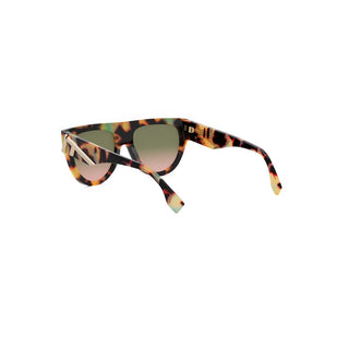 FENDI FE40150I women Havana Geometric Sunglasses