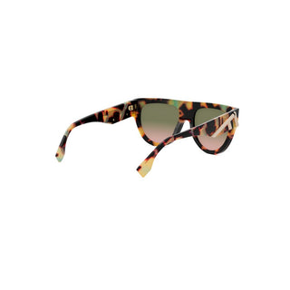 FENDI FE40150I women Havana Geometric Sunglasses