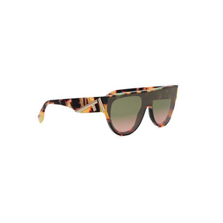 FENDI FE40150I women Havana Geometric Sunglasses