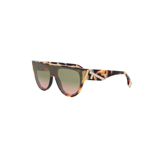 FENDI FE40150I women Havana Geometric Sunglasses