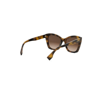 FENDI FE40151I women Havana Squared Sunglasses