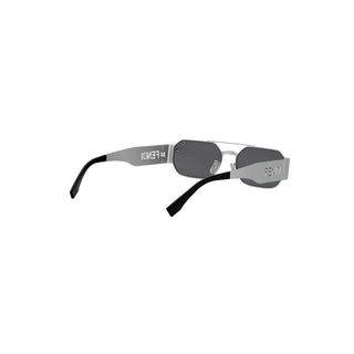 FENDI FE40153U women Silver Oval Sunglasses