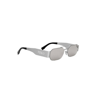 FENDI FE40153U women Silver Oval Sunglasses