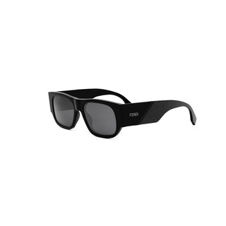 FENDI Fendi Diagonal FE40156I men Black Rectangle Sunglasses