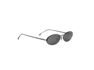 FENDI FE4075US women Ruthenium Oval Sunglasses