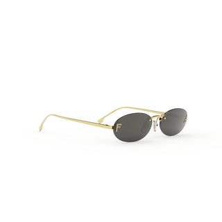 FENDI FE4075US women Gold Oval Sunglasses