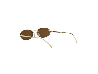 FENDI FE4075US women Gold Oval Sunglasses