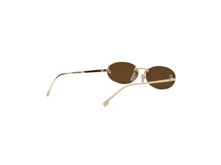 FENDI FE4075US women Gold Oval Sunglasses